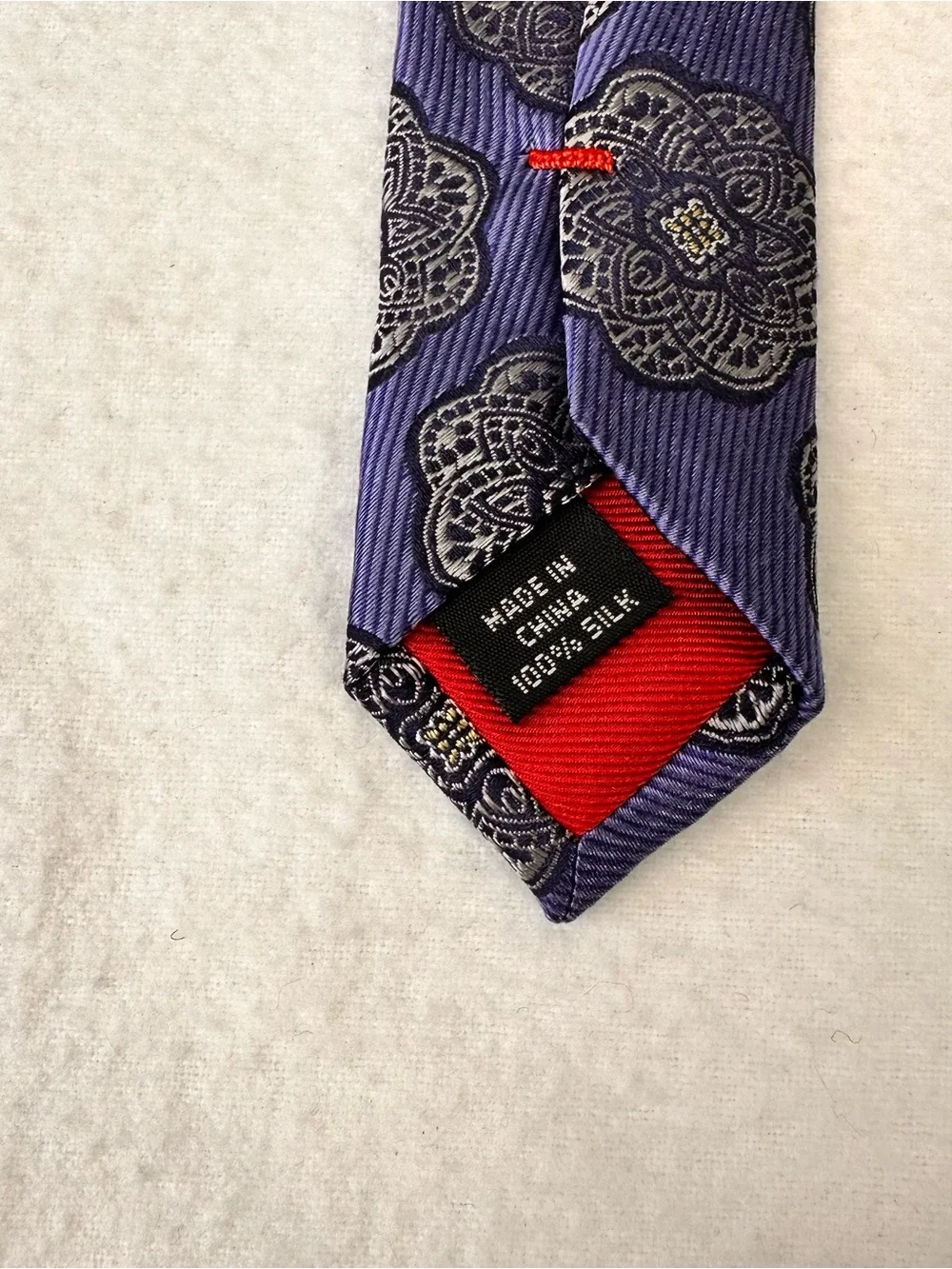 Purple Floral Medallion Men's Tie